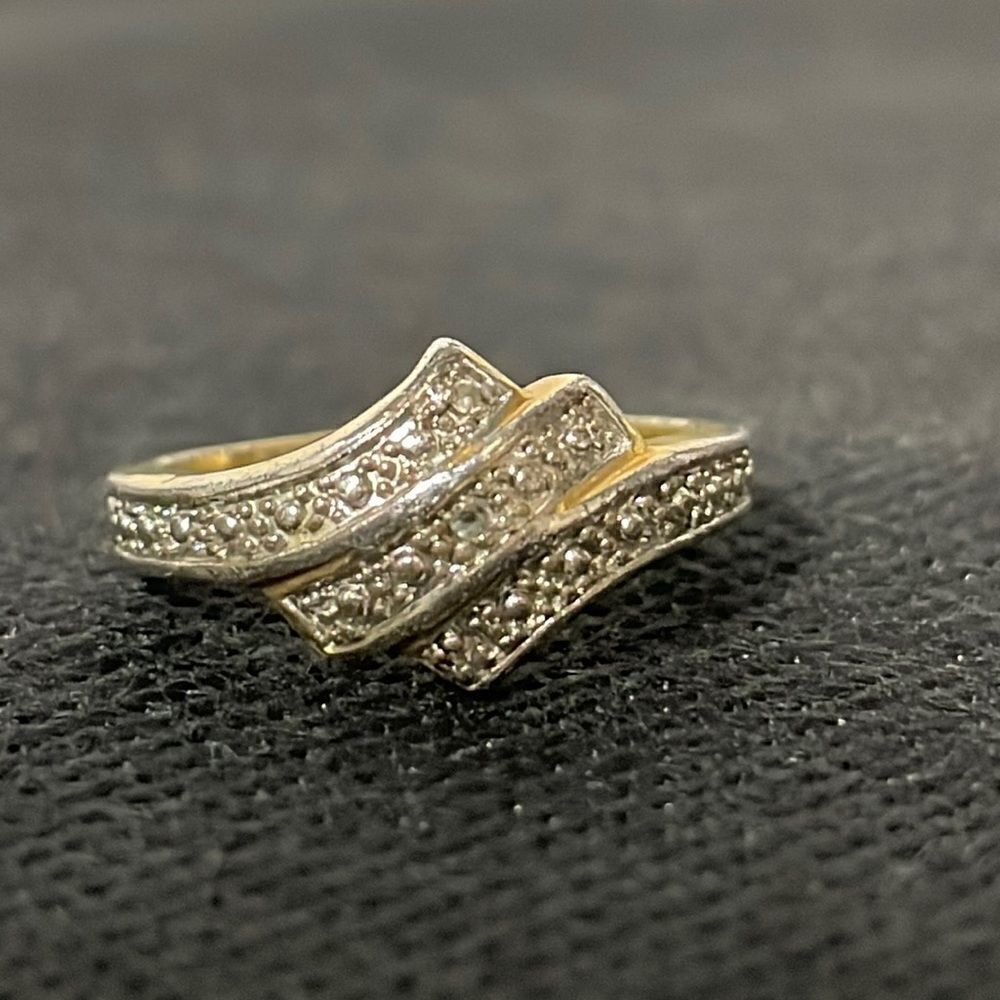 Ring With Small White Gems